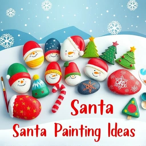 Santa Rock Painting Ideas featured image