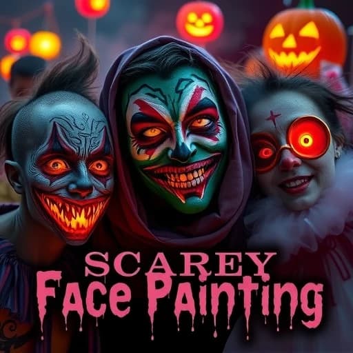 Scary Face Painting Ideas featured image