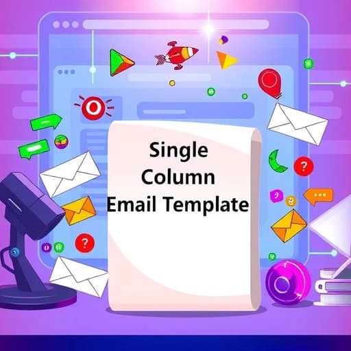 Single Column Email Template featured image