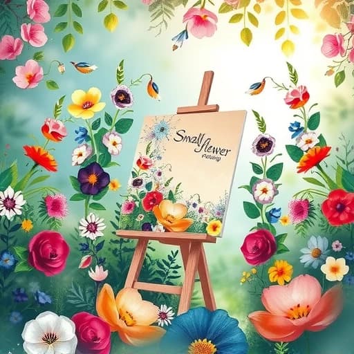 Small Flower Painting Ideas featured image