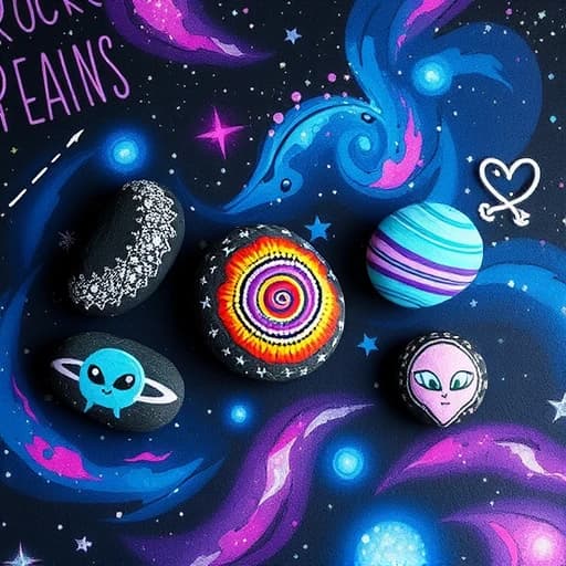 Space Rock Painting Ideas featured image