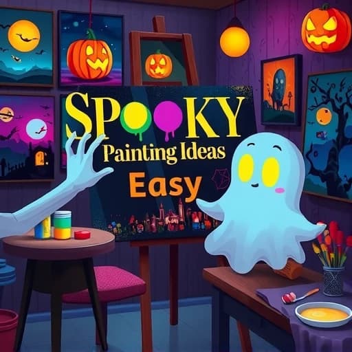 Spooky Painting Ideas Easy featured image