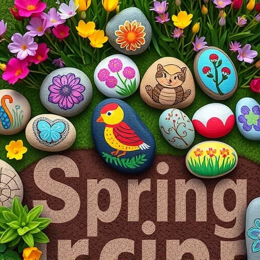 Spring Rock Painting Ideas featured image