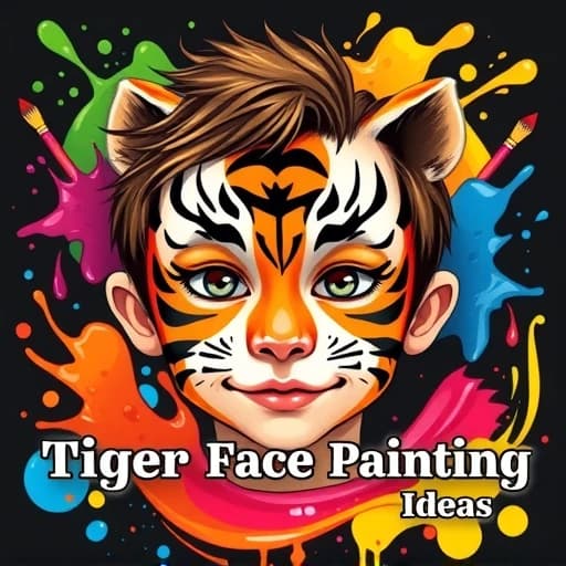 Tiger Face Painting Ideas featured image