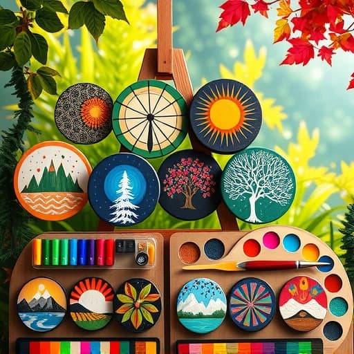 Wood Circle Painting Ideas featured image