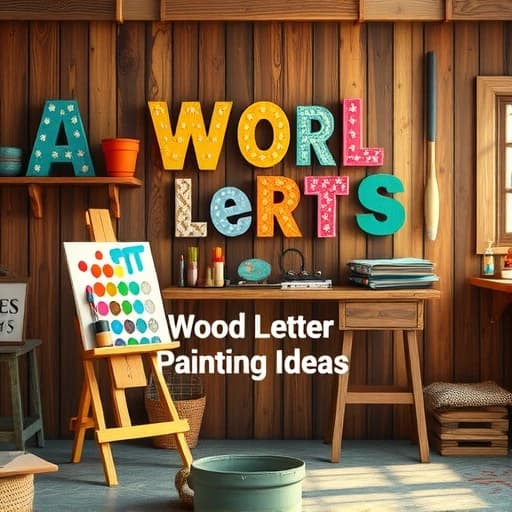 Wood Letter Painting Ideas featured image