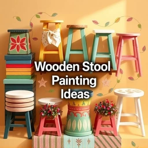 Wooden Stool Painting Ideas featured image