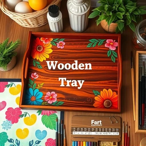 Wooden Tray Painting Ideas featured image