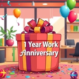 1 Year Work Anniversary Email Template icon