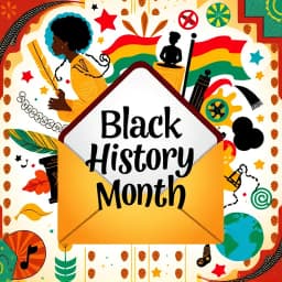 Black History Month Email Template icon