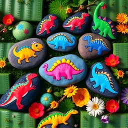 Dinosaur Rock Painting Ideas icon
