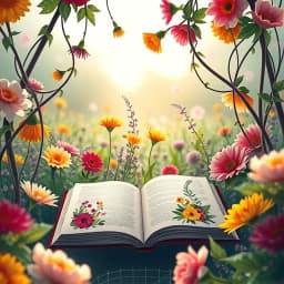 Floral Book Cover Generator icon