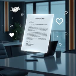 Free AI Employee Termination Announcement Letter Generator icon