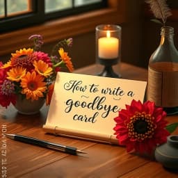 How to Write a Goodbye Card icon