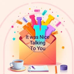It Was Nice Talking to You Email Template icon