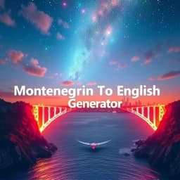 Montenegrin to English Generator Prl18i6o icon