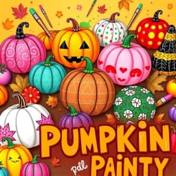 Pumpkin Painting Ideas Pink icon