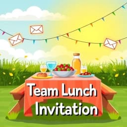 Team Lunch Invitation Email Template icon
