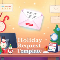 Holiday Request Email Template icon