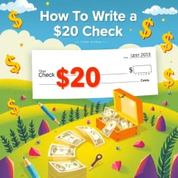 How to Write a $20 Check icon
