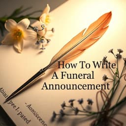 How to Write a Funeral Announcement icon
