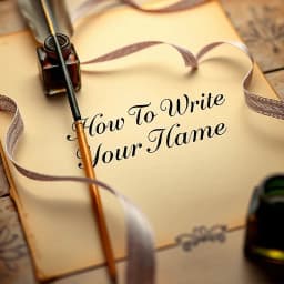 How to Write Your Name in Cursive icon