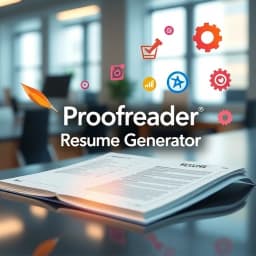 Proofreader Resume Generator icon