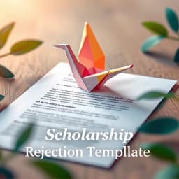 Scholarship Rejection Email Template icon